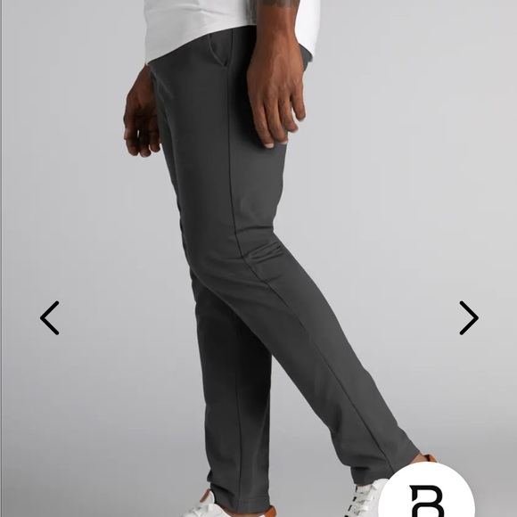 Bylt Men’s Premium Basics Stretch Knit Everyday Pant 2.0 In Dark Charcoal Size L - Picture 2 of 16